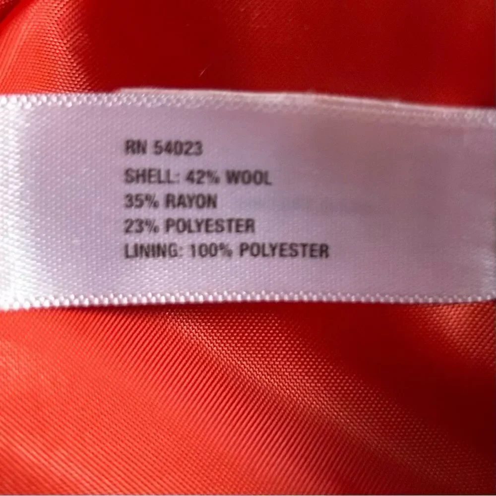 GAP Women’s Orange Wool Lined Zip Up Mini Skirt Size 4 - Picture 9 of 14